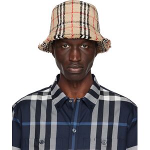 Burberry Beige Check Bucket Hat  - ARCHIVE BEIGE CHK - Size: Small - Gender: male