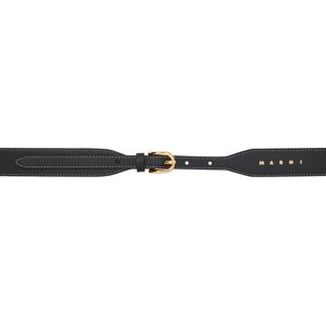 Marni Black Leather Belt  - 00N99 Black - Size: cm 60 - Gender: female