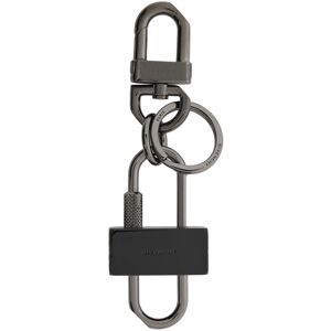 Givenchy Black & Gunmetal Padlock Keychain  - 001-BLACK - Size: UNI - Gender: male