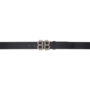 Balenciaga Black Crypto BB Belt  - 1000 BLACK - Size: cm 80 - Gender: male