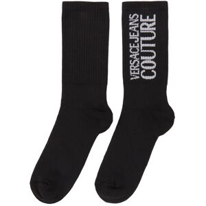 Versace Jeans Couture Black Logo Socks  - E899 Black - Size: Extra Small - Gender: female