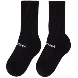 Balenciaga Black & White Mold Socks  - 1077 Black/White - Size: Small - Gender: female