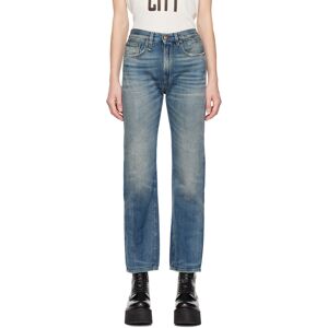 R13 Blue Courtney Slim Jeans  - Dane Indigo - Size: WAIST US 25 - Gender: female