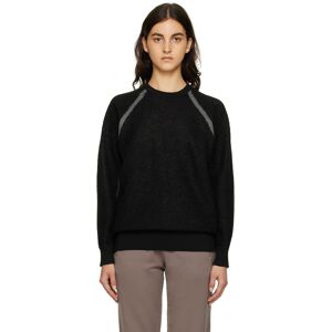 Y-3 Black Classic Sheer Sweater  - Black/Carbon - Size: Medium - Gender: female