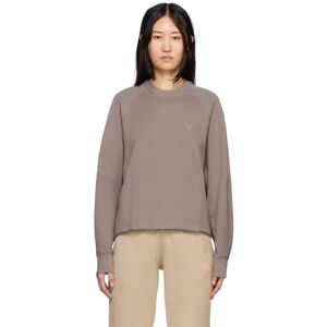 Y-3 Taupe Pinched Seam Sweatshirt  - Tech Earth F16 - Size: Large - Gender: female