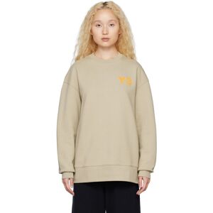 Y-3 Beige Classic Sweatshirt  - Trace Khaki F17 - Size: 2X-Large - Gender: female