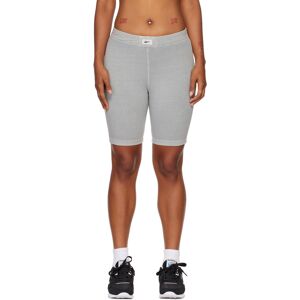 Reebok Classics Gray Legging Shorts  - Pure Grey 3 - Size: 2X-Small - Gender: female