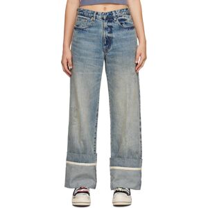 R13 Blue Nina Jeans  - Vintage Fyyff Selved - Size: WAIST US 31 - Gender: female