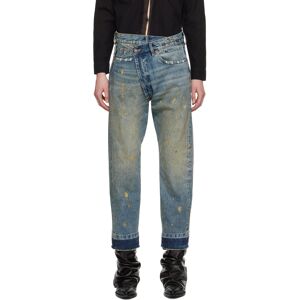 R13 Blue Crossover Jeans  - Gold Clinton Blue - Size: WAIST US 26 - Gender: female