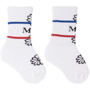 Mardi Mercredi Les Petits Kids White & Pink Emoji Socks Set  - White - Size: Small - Gender: unisex