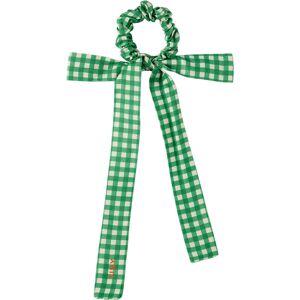 TINYCOTTONS Kids Green & Off-White Check Scrunchie  - L25 Light Cream/Pine - Size: UNI - Gender: unisex