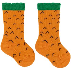 Mini Rodini Kids Orange Pineapple Socks  - Orange - Size: EU 24-27 - Gender: unisex
