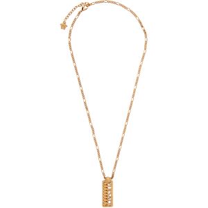 Versace Gold Logo Pendant Necklace  - KVO GOLD - Size: UNI - Gender: male