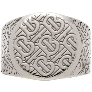 Burberry Silver Monogram Ring  - PALLADIO - Size: Large - Gender: male