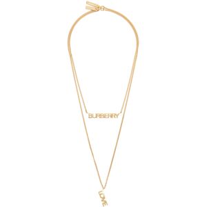 Burberry Gold 'Burberry Love' Necklaces  - LIGHT GOLD - Size: UNI - Gender: male