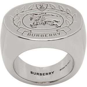 Burberry Silver EKD Ring  - A1504 VINTAGE STEEL - Size: Medium - Gender: male