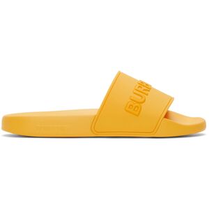 Burberry Embossed Logo Slides  - YELLOW - Size: IT 39 - Gender: male