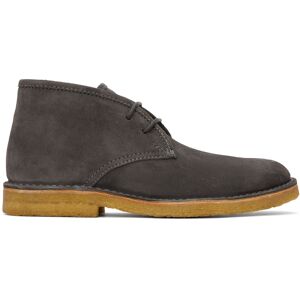 A.P.C. Gray Theo Desert Boots  - LAF ASPHALTE - Size: IT 42 - Gender: male