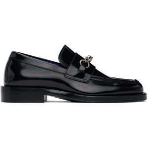 Burberry Black Leather Barbed Loafers  - BLACK - Size: IT 46 - Gender: male