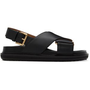 Marni Black Fussbett Sandals  - 00N99 Black - Size: IT 36.5 - Gender: female