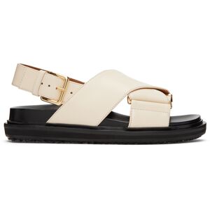 Marni Off-White Fussbet Sandals  - 00W11 Silk White - Size: IT 37 - Gender: female