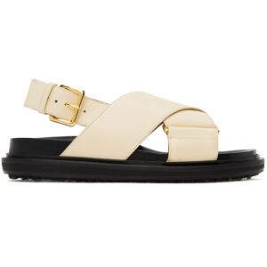 Marni Off-White Fussbett Sandals  - 00W11 Silk White - Size: IT 36.5 - Gender: female