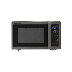1.4 cu. ft. 1100W Sharp Black Stainless Steel Countertop Microwave Oven (SMC1452CH)