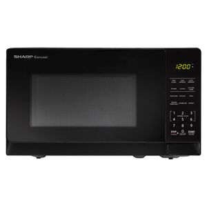 0.7 cu. ft. 700W Sharp Black Carousel Countertop Microwave Oven (SMC0710BB) (124)