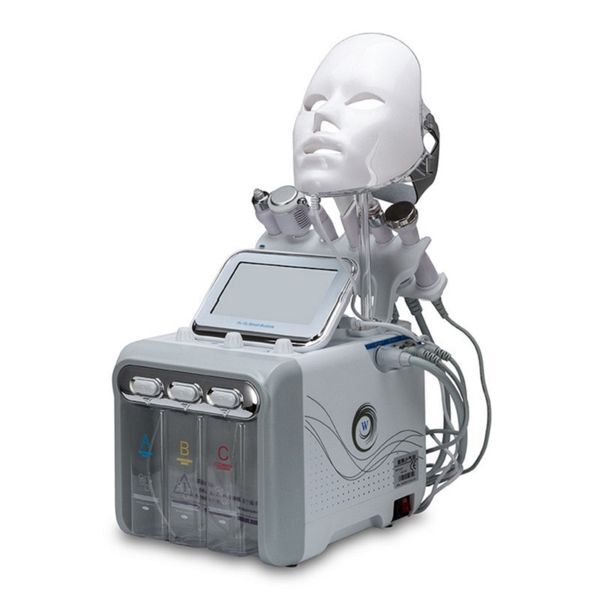 Hot Product 7 in 1 Hydrafacials machine Oxygen Spray RF Aqua Skin Scrubber Micro Dermabrasion Beauty Machine with led mask