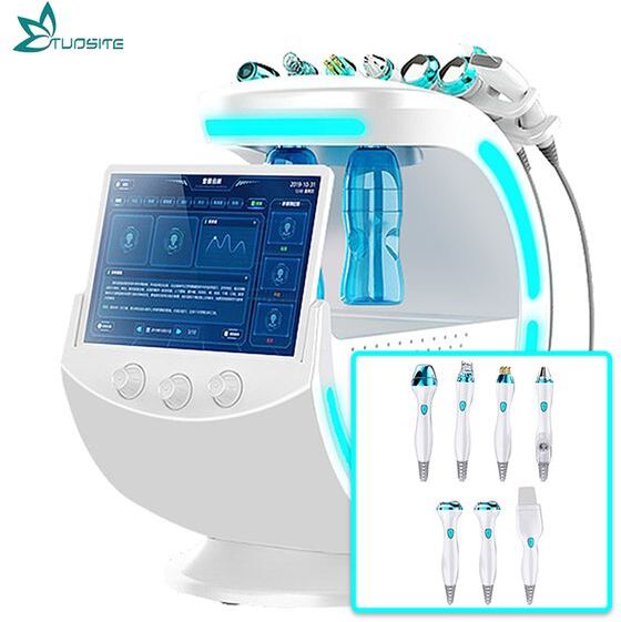 2024 Portable 7 in 1 Hydro Peel Microdermabrasion Hydra Facial Hydrafacial Deep Cleaning RF Face Lift Skin Tightening Spa Beauty Machine home use