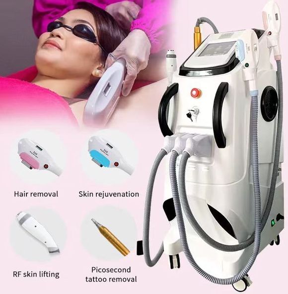 Rio Multifunction carbon 4 in 1 q switched nd yag laser hair removal machines rf face skin opt ipl hair remove diodelaser hair removal Equipment