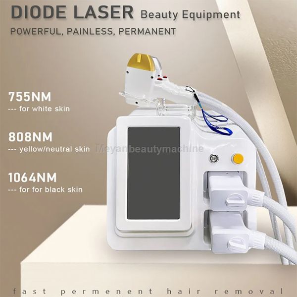 Laser 755nm 808nm 1064nm Titanium ICE XL Platinum Triple Wavelength Hair Removal Therapy skin rejuvenation Machine