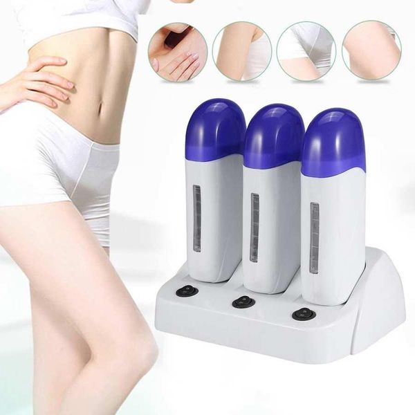 Epilator 3 Types Cartridge Wax Depilatory Waxing Roller Waxing Warmer Heater Depilatory Heater Skin Hair Removal Machine