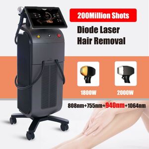 New 808nm Diode Laser Hair Removal Machine 808 755 1064 Skin Rejuvenation Fast for all Skin Colors 200million Shots OEM LOGO