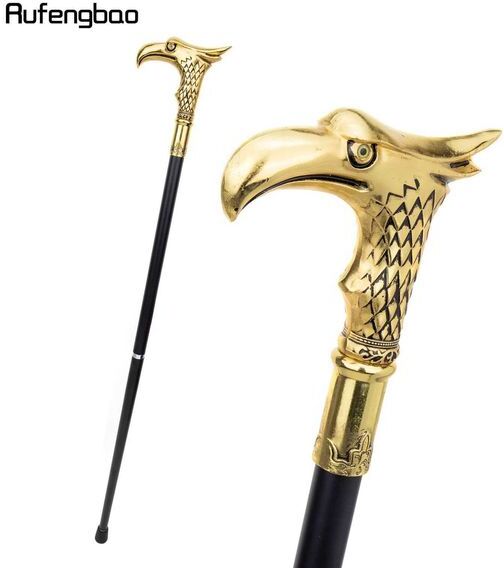 Other Fashion Accessories Golden Eagle Walking Stick Decorative Vampire Cospaly Vintage Party Fashionable Walking Cane Halloween Crosier 93cm