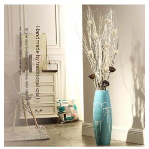 Decorative Objects & Figurines YILUNXI Ceramic Floor Vase Modern Decoration Living Room Tall Dry Flower Arrangement European American Creati