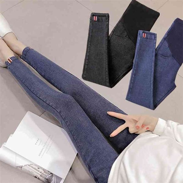 Denim Jeans Maternity Pants For Pregnant Women Clothes Nursing Pregnancy Leggings Trousers Gravidas Clothing 210918