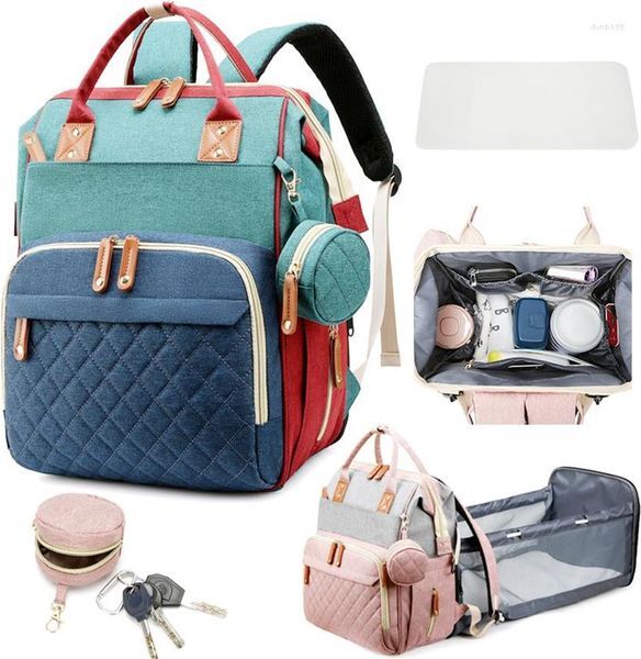 School Bags Fashion Mummy Maternity Baby Diaper Nappy Large Capacity Travel Backpack Mom Nursing For Care Women Pregnant Polyester2614