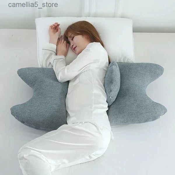 Maternity Pillows High Elastic Cotton Pregnant Woman Pillow Waist Side Sleeping Pillow Multifunctional Pregnant Woman Pillow Pregnancy Supplies Q231128