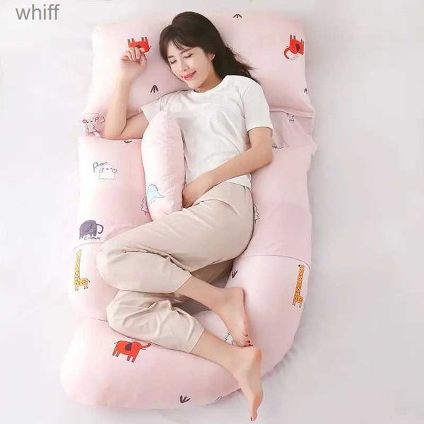 Maternity Pillows Solid Color U-shaped Pregnant Woman Pillow Sleeping Pillow For waist And Belly During Pregnancy Adjustable Width 3 ColorsL2310