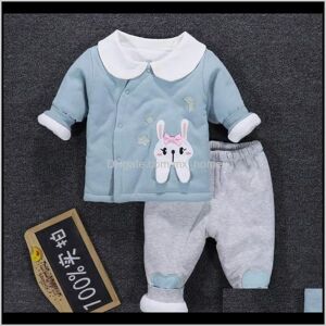 Sets Clothing Baby Kids Maternity Drop Delivery 2021 Born Girls Winter Pants 2 Suit Clothes 1St Baby Birthdays H6Be 32Nlf