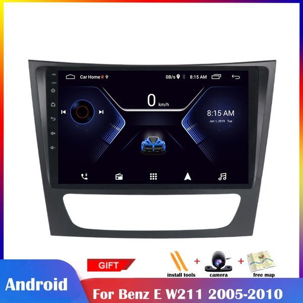 9 Inch Android 10 Car Radio Video DVD Player for BENZ E W211 2005-2010 Multimedia GPS Navigation Stereo Audio Head Unit