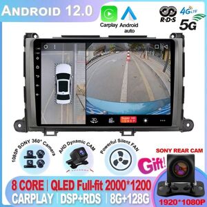 Toyota For Toyota Sienna 2009-2014 Android Car Gps Player Stereo Radio 2 Din 8 CORE Touch IPS Button-3