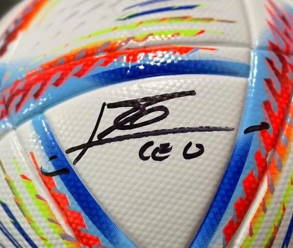 Collectable LIONEL Autographed Signed signatured auto Collectable Memorabilia 2022 WORLD CUP SOCCER BALL