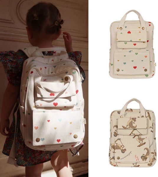 2023 KS Baby Backpack Primary Schoolbag Kindergarten Kids Bags Brand Traveling Mom Cherry Lemon Children&#039;s Boys Girls 240129