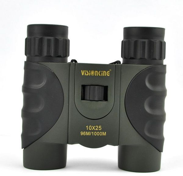 Visionking 10x25 Roof Compact Binoculars Monocular Light Weight bird watching Out door Travel Sky Sports Hunting