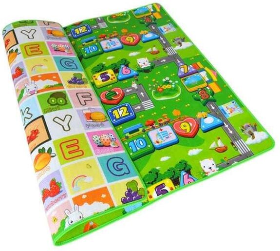 Baby Play Mat 05cm Thicken Folding Kids Crawling Foam Mat Moistureproof Outdoor Picnic Playing Mat for Children Game Carpet 210402