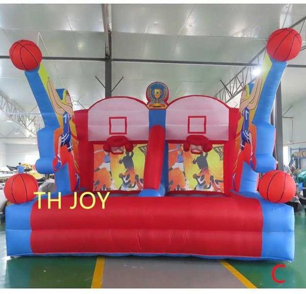 4x3m (13x10ft Outdoor carnival party inflatable basketball hoop game toss sport for adults and kids