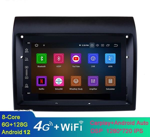 Android 7 Inch Car Video Stereo for Fiat Ducato 2007-2016 with Bluetooth GPS Navigation WiFi Support DVR SWC