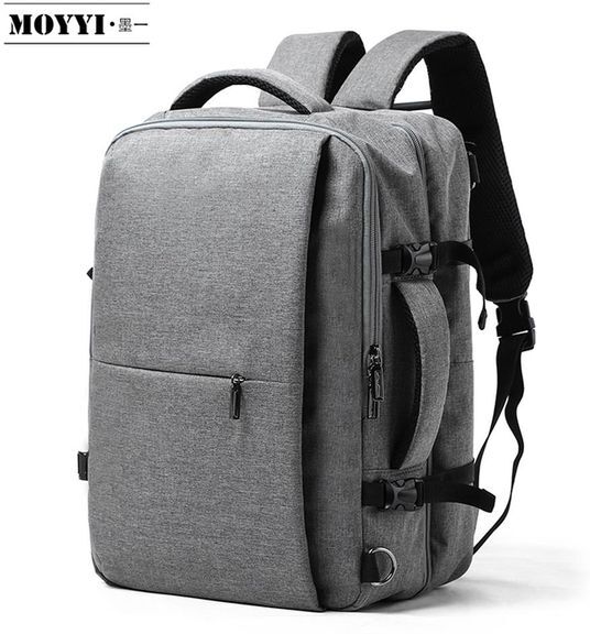 MOYYI Business Travel Double Compartment Backpacks Multi-Layer with Unique Digital Bag for 15 6 inch Laptop Mens Backpack Bags297I